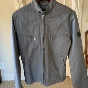 Armani Exchange Men's Moto Jacket Light Gray - S